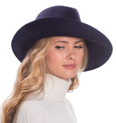 Sombrero Genuino de Diseñador Eric Javits NY - Fanny - Color Plum.